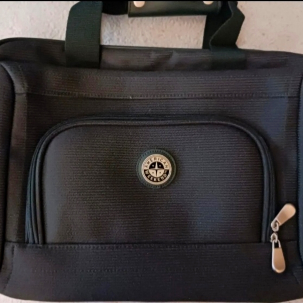 American Weekend Navy Blue 15" Carry On Travel Tote